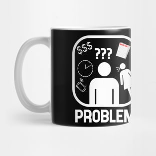 Problem Solved Skiing T shirt Mug